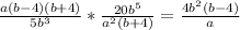 \frac{a(b-4)(b+4)}{5b^3}* \frac{20b^5}{a^2(b+4)}= \frac{4b^2(b-4)}{a}