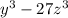 y^{3} -27 z^{3}