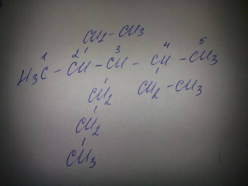Составьте формулу 2,4-диэтил 3- пропил пентан.