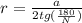 r= \frac{a}{2tg( \frac{180}{N} )}