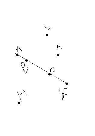 Начерти прямую и отметить 3 точки не лежащие на этой прямой и 4 точки лижащие на ней.обозначте точки