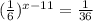 (\frac{1}{6})^{x-11}=\frac{1}{36}