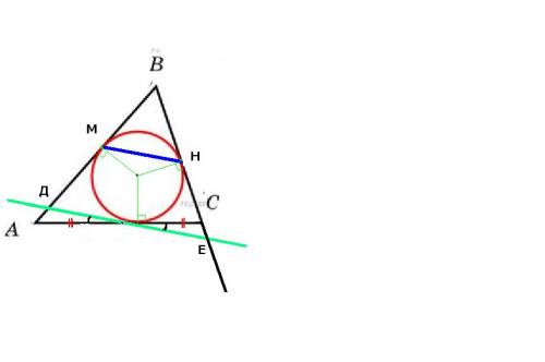 На окружности выбраны диаметрально противоположные точки a и b и отличная от них точка c. касательна