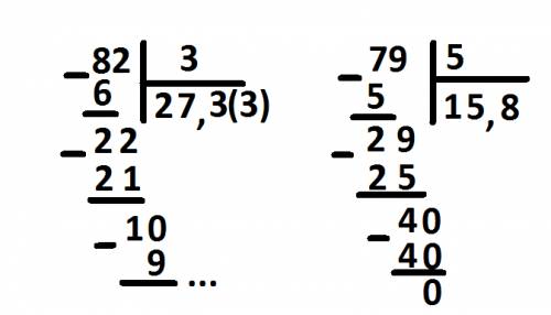 Как решить в столбик 82: 3, 79: 5, 64: 10, 98: 4, 59: 6, 59: 6, 245: 10
