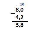 4.2-8=? как решить эту дроб столбикам завтра у меня 09: 00 урок