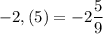 -2,(5)=-2\dfrac59