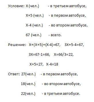 Решите : учащиеся трёх седьмых классов поехали на экскурсию за город в трёх автобусах. в третьем авт
