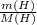 \frac{m(H)}{M(H)}