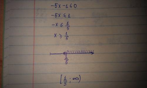 5x-1меньше или равно 0, решите неравенство. и объясните как?