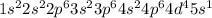 1s^2 2s^2 2p^6 3s^2 3p^6 4s^2 4p^6 4d^4 5s^1