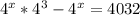 4^{x} * 4^{3} - 4^{x} =4032