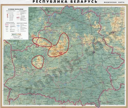 Возвышенности беларуси, имеющие высоту более 300 м.