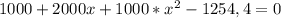 1000+2000x+1000*x^2-1254,4=0