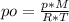 po = \frac{p*M}{R*T}