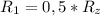 R_{1}=0,5*R_{z}