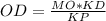 OD = \frac{MO*KD}{KP}