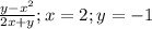 \frac{y-x^2}{2x+y};x=2;y=-1