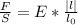 \frac{F}{S}=E*\frac{\mid l\mid}{l_0}