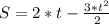 S=2*t- \frac{3*t^{2}}{2}