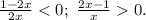 \frac{1-2x}{2x}0.