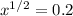 x^{1/2}=0.2