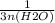 \frac{1}{3n(H2O)}