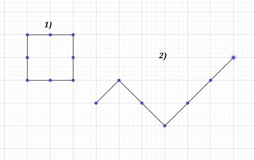 Длина спички примерно 5см.выложи из спичек: 1)квадрат с длиной стороны 10см; 2)ломаную из трех звень