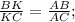 \frac{BK}{KC}=\frac{AB}{AC};