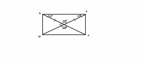 Найдите величину угла mop прямоугольника mnkp если угол nko=10 градусам если можно то с чертежом,зар