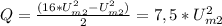 Q= \frac{(16*U_{m2}^{2}-U_{m2}^{2})}{2} =7,5*U_{m2}^{2}