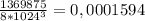 \frac{1369875}{8* 1024^{3}} = 0,0001594