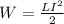 W= \frac{LI ^{2} }{2}