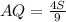 AQ=\frac{4S}{9}