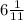 6 \frac{1}{11}