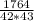 \frac{1764}{42*43}