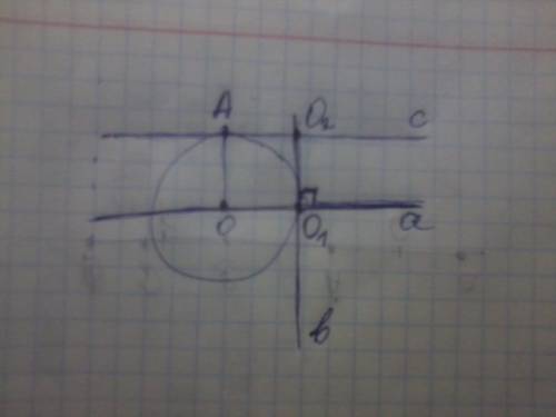 Начертите окружность радиусом 3 см.проведите какую-нибудь прямую через центр окружности. постройте к
