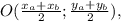 O( \frac{x_a+x_b}{2} ; \frac{y_a+y_b}{2}),