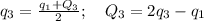 q_3= \frac{q_1+Q_3}2;\quad Q_3=2q_3-q_1