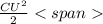 \frac{CU^{2}}{2}<span