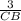 \frac{3}{CB}