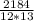 \frac{2184}{12*13}