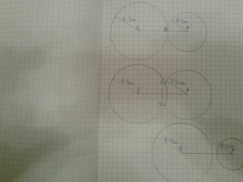 Начертите окружность с центром о , радиус который равен 3 см . проведите луч с началом отрезка о и о