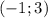 (-1;3)