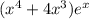 (x^4+4x^3)e^x