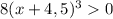 8(x+4,5)^3 0