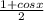 \frac{1+cosx}{2}