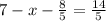 7-x- \frac{8}{5} = \frac{14}{5}