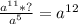 \frac{a^{11}*?}{a^{5}} =a^{12}