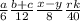 \frac{a}{6} \frac{b+c}{12} \frac{x-y}{8} \frac{rk}{40}