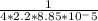 \frac{1}{4*2.2*8.85*10^-5}